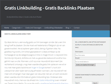 Tablet Screenshot of gratislinkbuilding.com